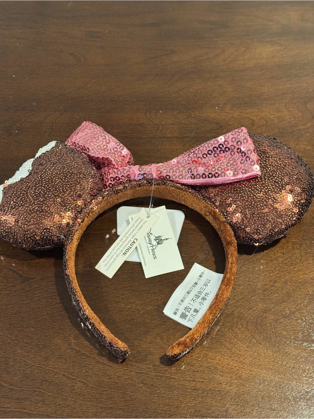 Sequin Minnie Ear Headband ice cream bar